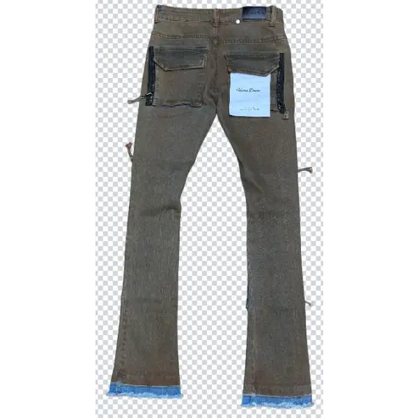 Vicious cargo zipper denim - DENIM