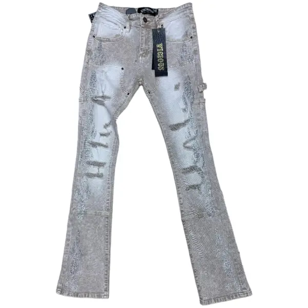 Vicious carpenter rhinestone denim - DENIM