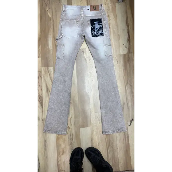 Vicious carpenter rhinestone denim - DENIM