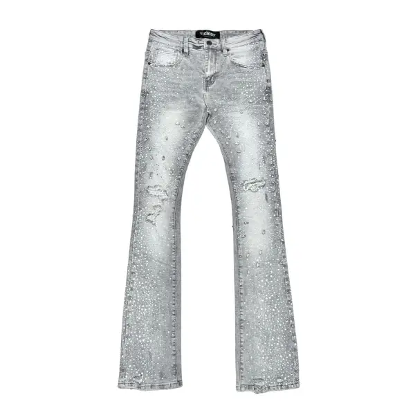 Vicious embellish stacked denim - DENIM