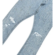 Vicious embellish stacked denim - DENIM