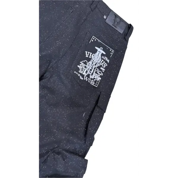Vicious sparkle cargo denim - DENIM