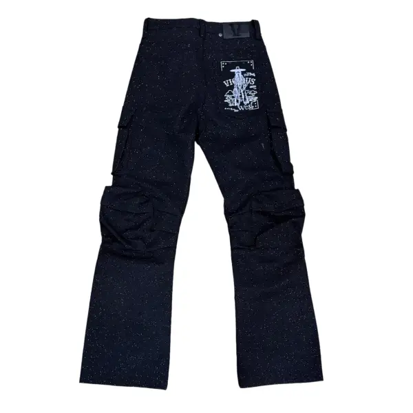 Vicious sparkle cargo denim - DENIM