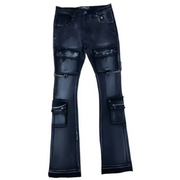 Vicious stack stone chain denim - DENIM