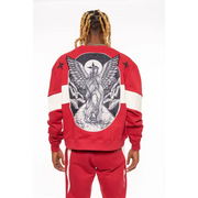 Vie Riche holy death crewneck/stacked pant sweat set - SWEATSHIRTS