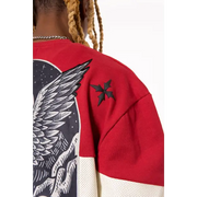 Vie Riche holy death crewneck/stacked pant sweat set - SWEATSHIRTS