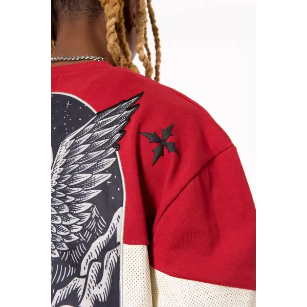 Vie Riche holy death crewneck/stacked pant sweat set - SWEATSHIRTS