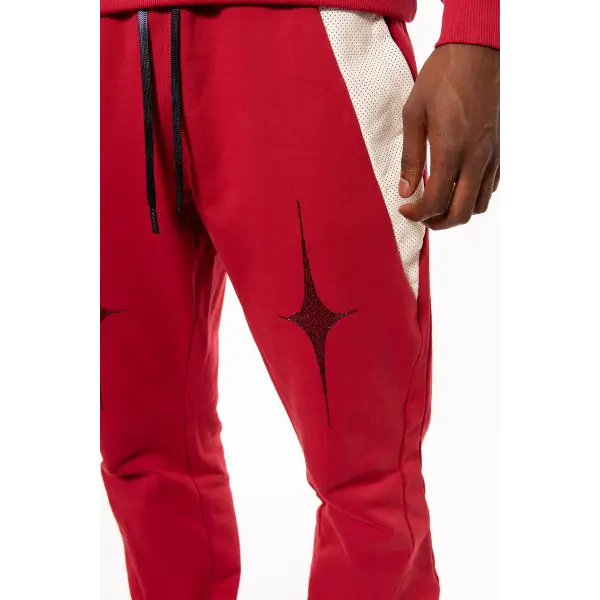 Vie Riche holy death crewneck/stacked pant sweat set - SWEATSHIRTS