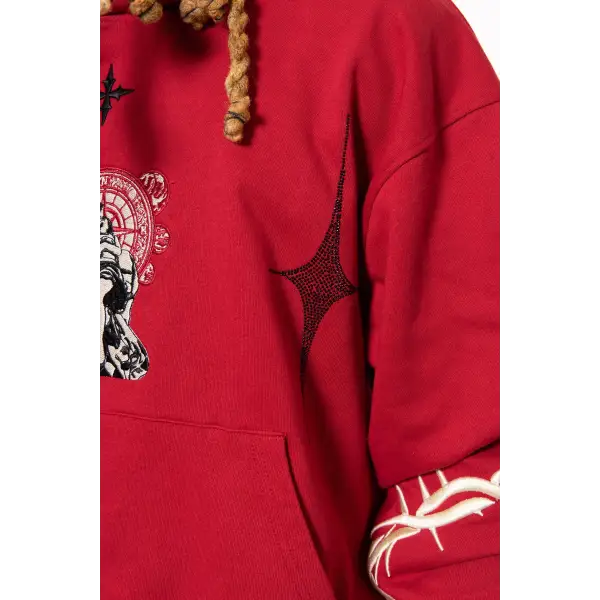 Vie Riche holy death crewneck/stacked pant sweat set - SWEATSHIRTS