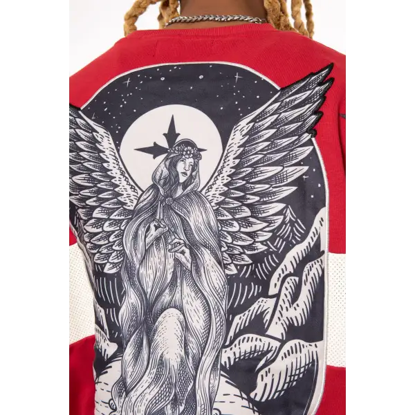 Vie Riche holy death crewneck/stacked pant sweat set - SWEATSHIRTS