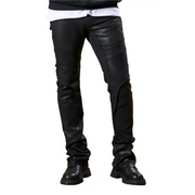 W by waimea coated biker stacked denim - DENIM