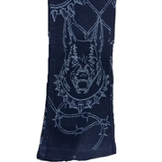 Waimea beware print rhinestone denim - DENIM