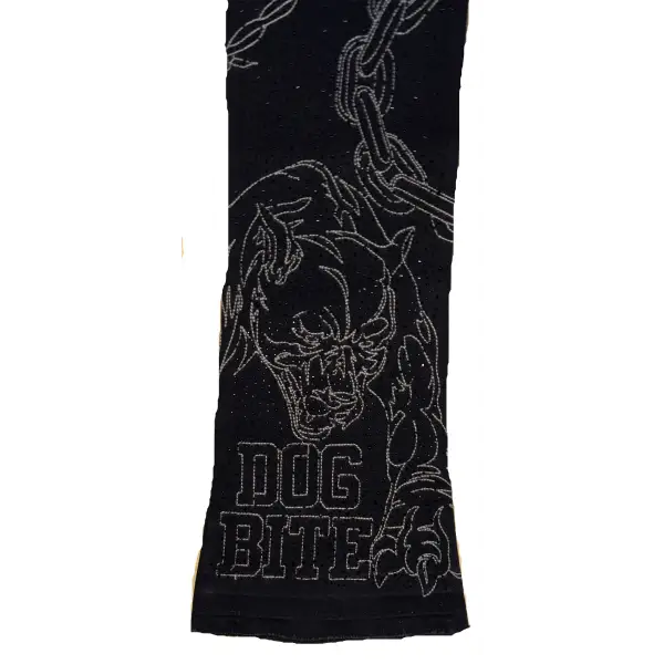 Waimea beware print rhinestone denim - DENIM