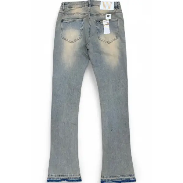 Waimea camel wash clean stacked denim - DENIM