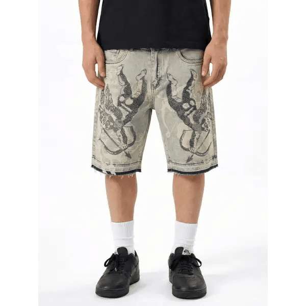 Waimea cherubs rhinestone denim shorts by WAIMEA