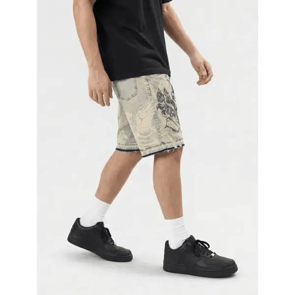 Waimea cherubs rhinestone denim shorts by WAIMEA
