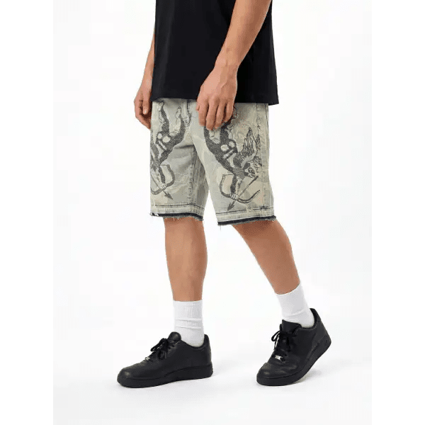 Waimea cherubs rhinestone denim shorts by WAIMEA