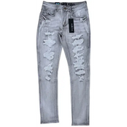 Waimea distress grey wash denim - DENIM