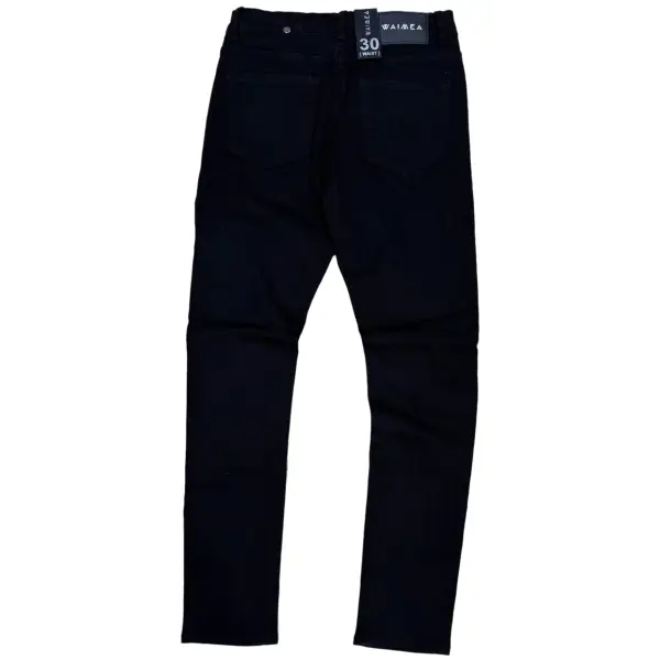 Waimea distress jet black denim - DENIM