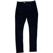 Waimea distress jet black denim - DENIM