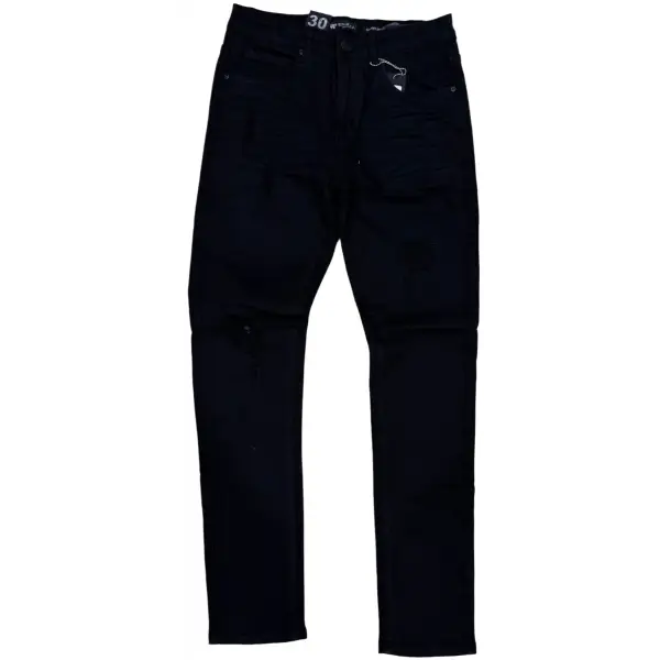 Waimea distress jet black denim - DENIM