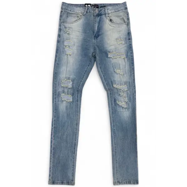 Waimea distress stone wash denim - DENIM