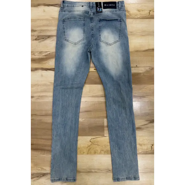 Waimea distress stone wash denim - DENIM