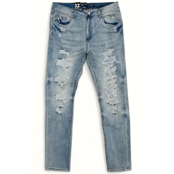 Waimea distress vintage wash denim - DENIM