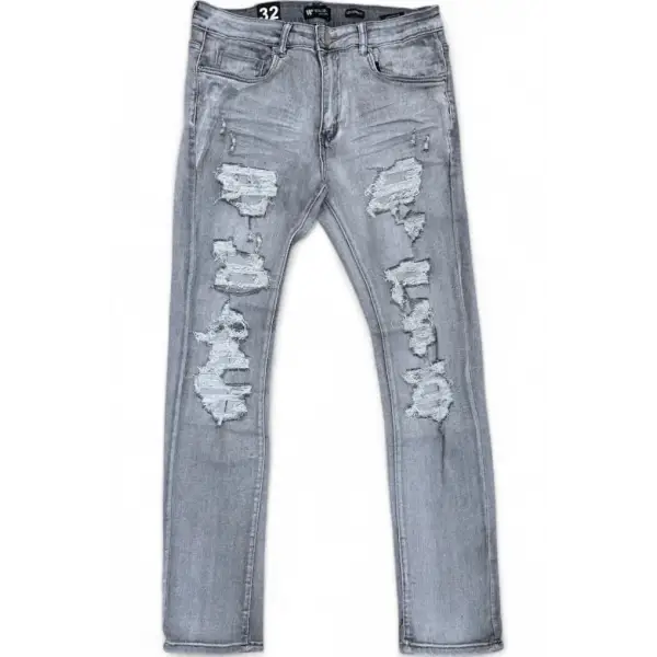 Waimea distressed denim - 30W/32L / LT.GREY - DENIM