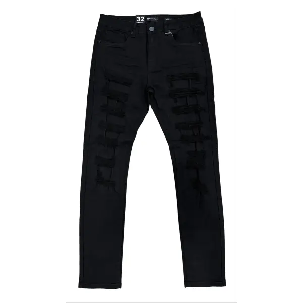 Waimea heavy distress denim - 28W/32L / BLACK - DENIM