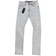 Waimea light distress beige wash denim - DENIM