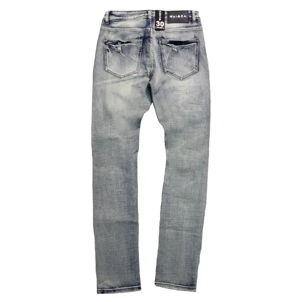 Waimea light tear distressed denim - DENIM