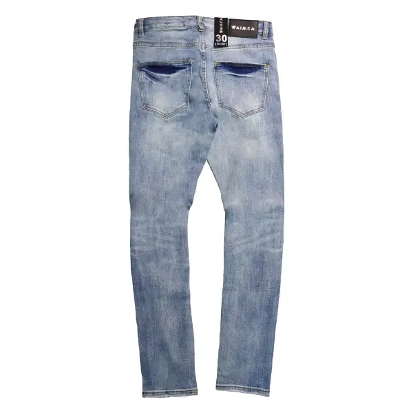 Waimea light tear ripped denim - DENIM