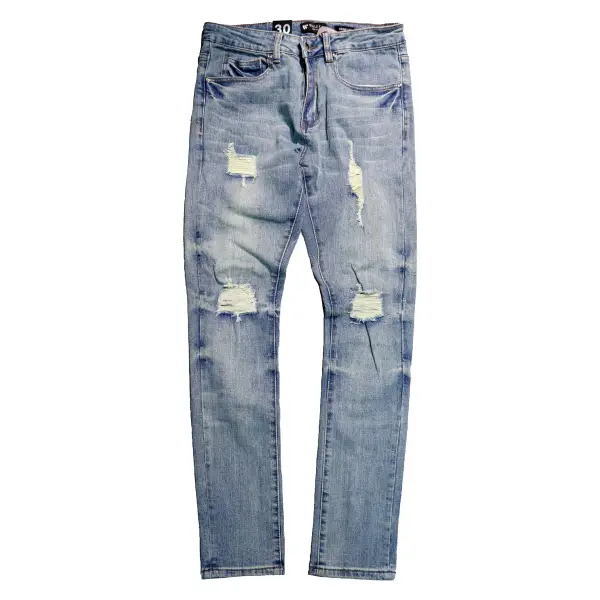 Waimea light tear ripped denim - 30W/32L / VINTAGE - DENIM