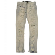 Waimea repaired stitch hang denim - 32W/32L / ICE-BLUE - DENIM