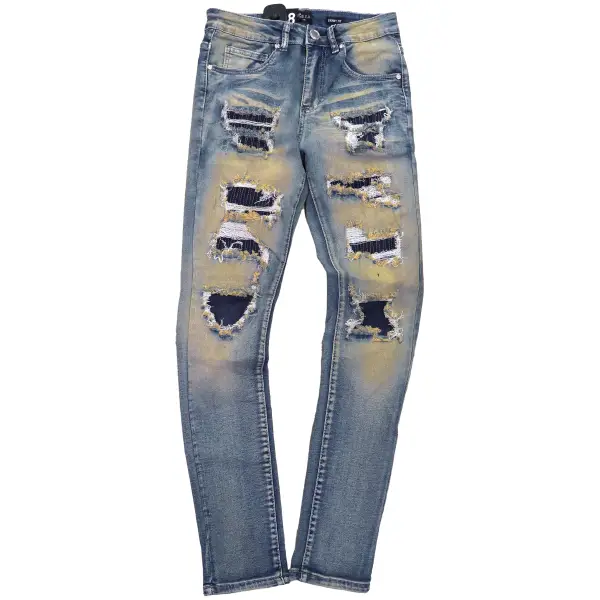 Waimea ripped backing Denim - DENIM