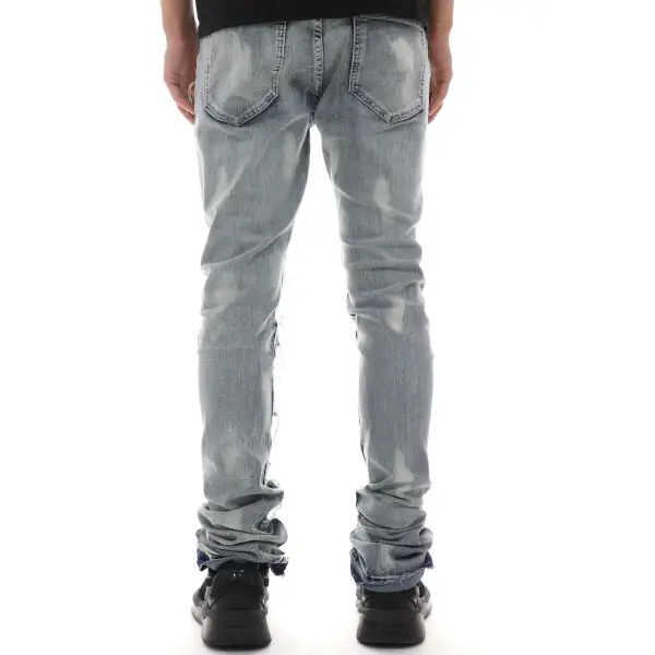 Waimea Ripped Destroyed Stacked Denim - ECtrendsetters