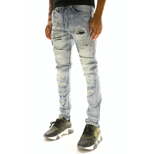 Waimea ripped destroyed teared denim - DENIM