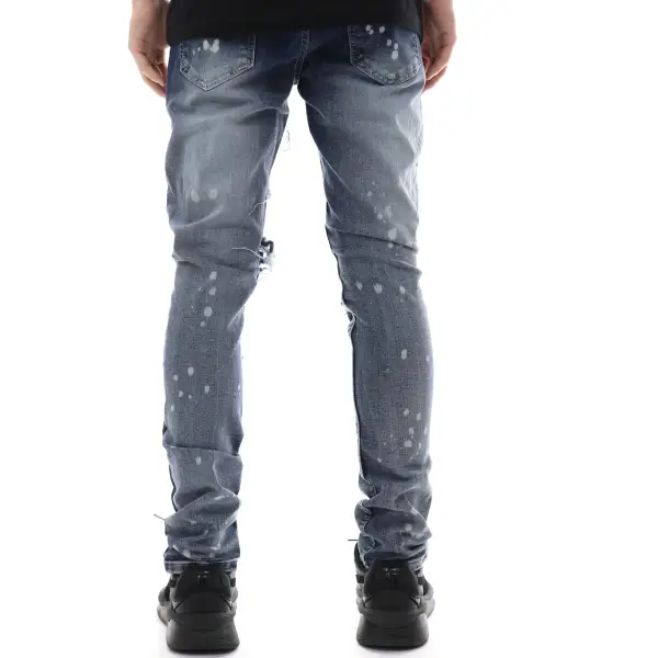 Waimea Ripped Light Paint Denim - ECtrendsetters