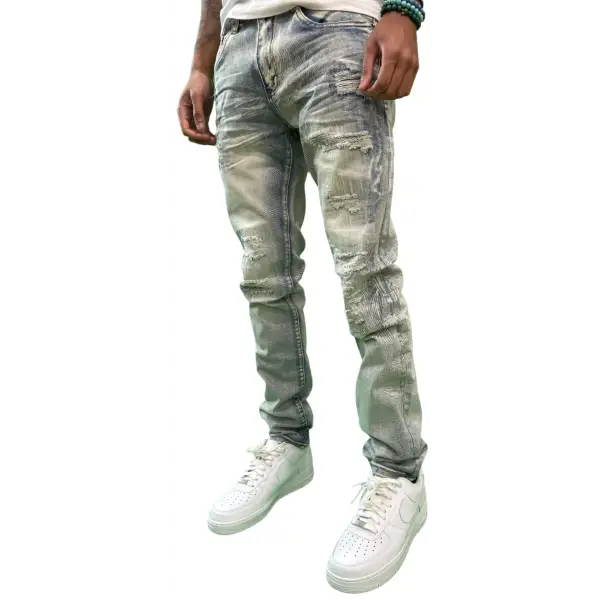 Waimea ripped slashed denim - DENIM