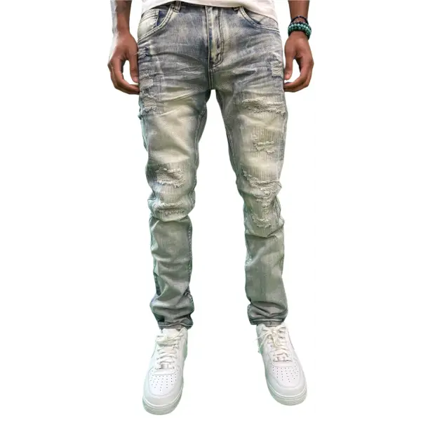 Waimea ripped slashed denim - DENIM