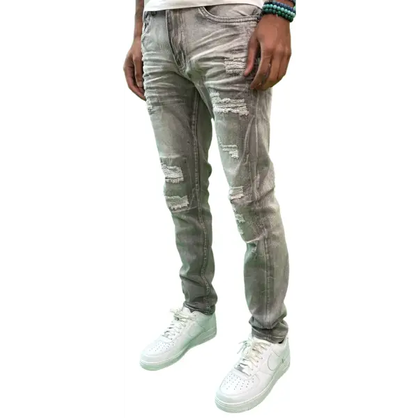 Waimea ripped slashed denim - DENIM