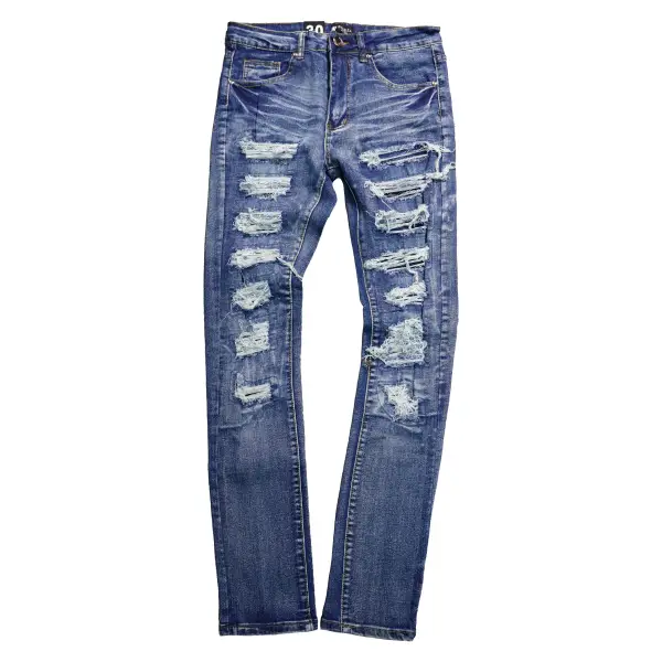 Waimea ripped sliced denim - DENIM