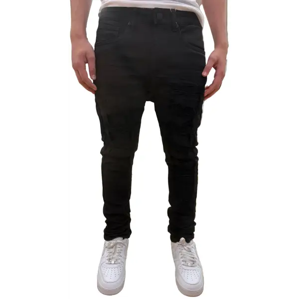 waimea slashed line teared denim - 30W/32L / BLACK - DENIM