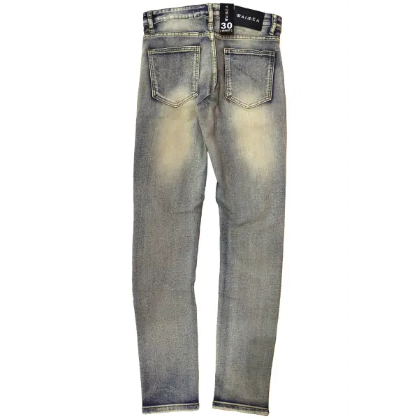 Waimea slashed washed Denim - DENIM