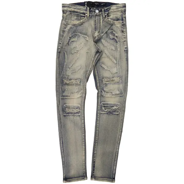 Waimea slashed washed Denim - DENIM