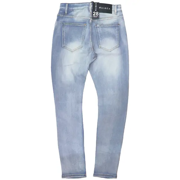 Waimea slashed washed Denim - DENIM