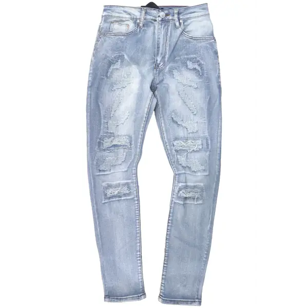 Waimea slashed washed Denim - DENIM