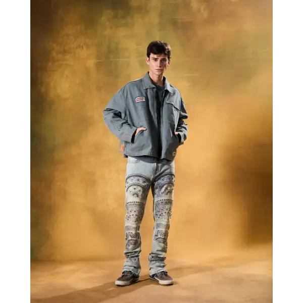 Waimea studded cathederal denim - DENIM