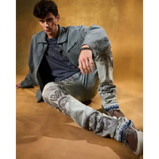 Waimea studded cathederal denim - DENIM